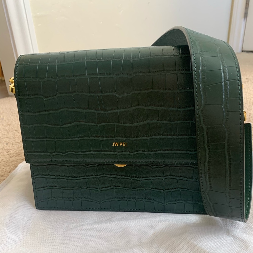 Mini Flap Bag (Vegan Leather) - Gre…